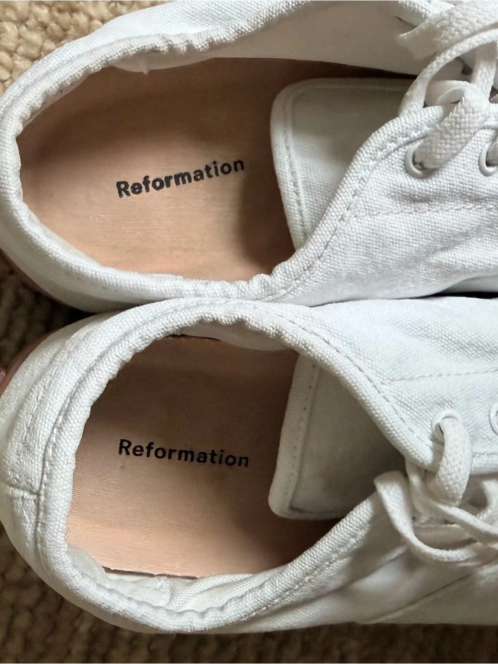 Reformation Hazel Canvas Sneaker Size 9